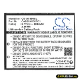 Utángyártott TCL mobil Li-ion akkumulátor 3.7V 800mAh - CameronSino