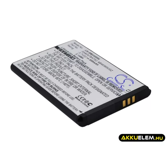 Utángyártott Samsung mobil Li-ion akkumulátor 3.7V 850mAh AB463651GZ, AB463651GZBSTD - CameronSino