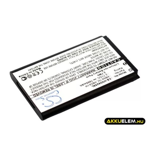 Utángyártott Vodafone mobil Li-ion akkumulátor 3.7V 1000mAh HB5A 1H, HB5A1H - CameronSino