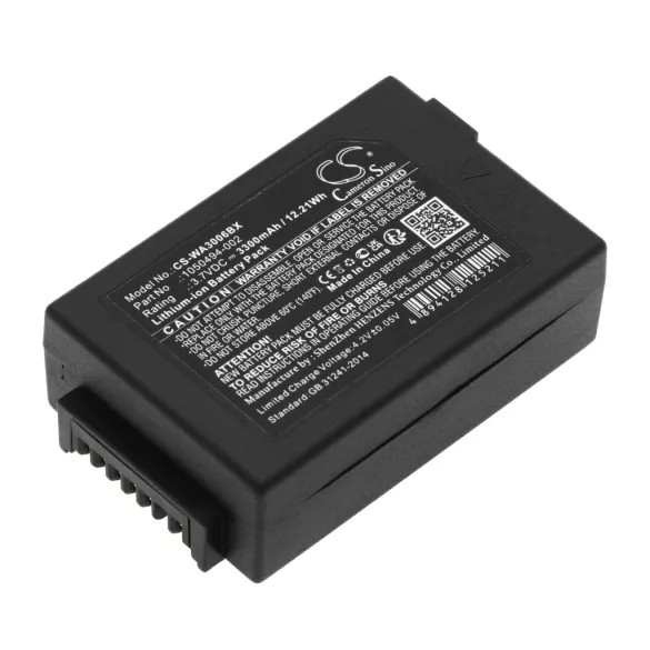 Utángyártott Teklogix Vonalkód szkenner Li-ion akkumulátor 3.7V 3300mAh 1050494, 1050494-002 - CameronSino