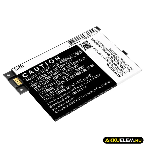 Utángyártott Amazon E-könyv Li-Polymer akkumulátor 3.7V 1900mAh S11GTSF01A, GP-S10-346392-0100 - CameronSino
