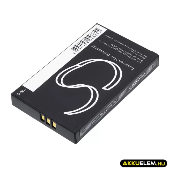 Utángyártott Becker GPS Li-ion akkumulátor 3.7V 1200mAh 38799440 - CameronSino