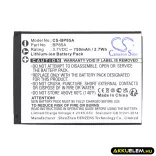 Utángyártott Samsung Kamera Li-ion akkumulátor 3.7V 750mAh BP85A, EA-BP85A - CameronSino