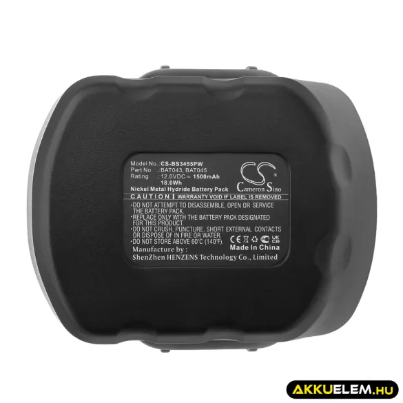 Utángyártott Spit szerszámgép Ni-MH akkumulátor 12V 1500mAh - CameronSino