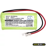 Utángyártott Universal Vezeték nélküli telefon Ni-MH akkumulátor 2.4V 700mAh AAA x 2 - CameronSino