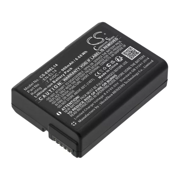 Utángyártott NiKon Kamera Li-ion akkumulátor 7.4V 900mAh EN-EL14, EN-EL4 - CameronSino