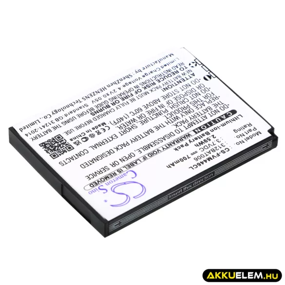 Utángyártott FRITZ!Fon Vezeték nélküli telefon Li-ion akkumulátor 3.7V 700mAh 312BAT006 - CameronSino