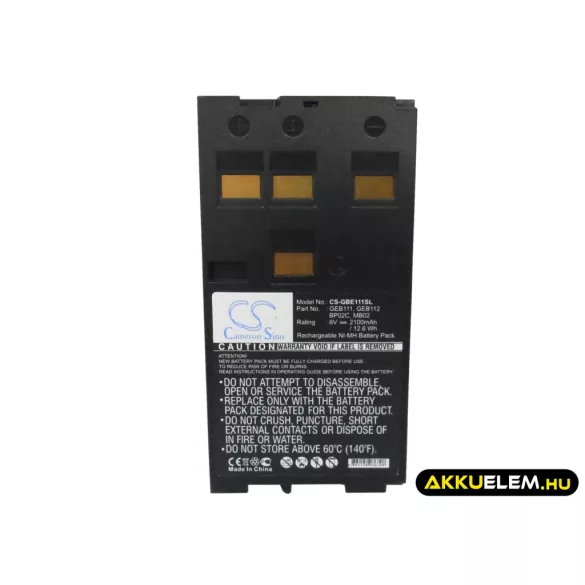 Utángyártott Leica egyéb Ni-MH akkumulátor 6V 2100mAh GEB111, GEB112 - CameronSino