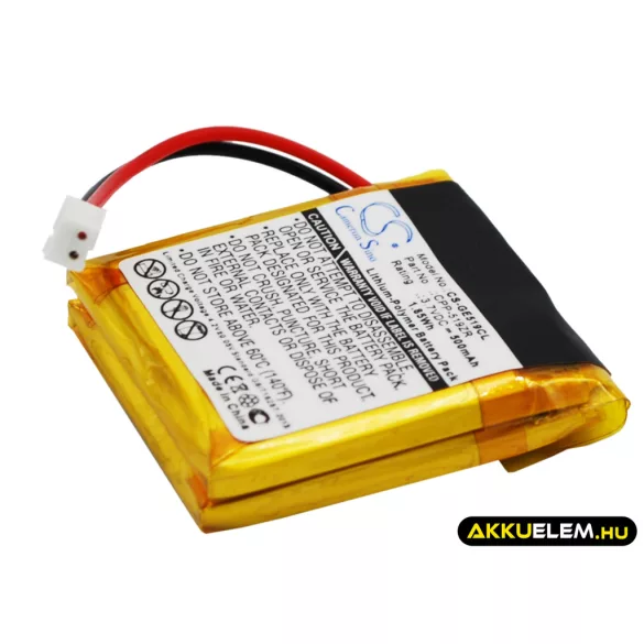 Utángyártott RCA Vezeték nélküli telefon Li-Polymer akkumulátor 3.7V 500mAh CPP-519Z3 - CameronSino