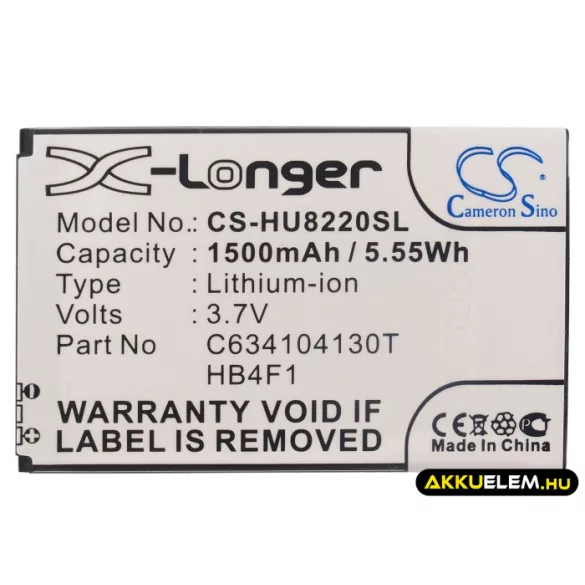 Utángyártott BLU mobil Li-ion akkumulátor 3.7V 1500mAh C634104130T - CameronSino