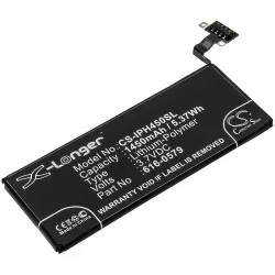   Utángyártott Apple mobil Li-Polymer akkumulátor 3.7V 1450mAh 616-0579, GB-S10-423282-0100 - CameronSino