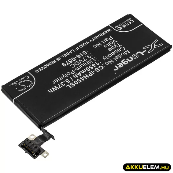 Utángyártott Apple mobil Li-Polymer akkumulátor 3.7V 1450mAh 616-0579, GB-S10-423282-0100 - CameronSino