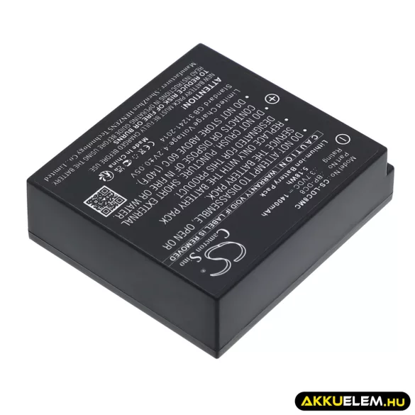 Utángyártott Leica Kamera Li-ion akkumulátor 3.7V 1400mAh BP-DC8, 18706 - CameronSino