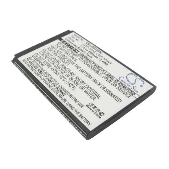 Utángyártott LG mobil Li-ion akkumulátor 3.7V 650mAh LGIP-330NA - CameronSino