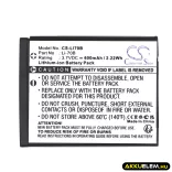 Utángyártott Olympus Kamera Li-ion akkumulátor 3.7V 600mAh Li-70B - CameronSino
