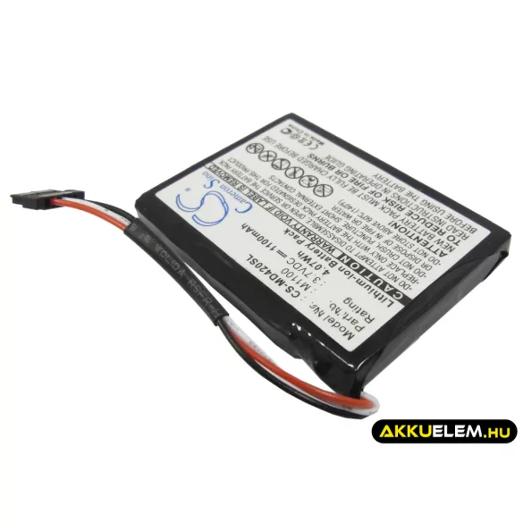 Utángyártott Medion GPS Li-ion akkumulátor 3.7V 1100mAh M1100 - CameronSino