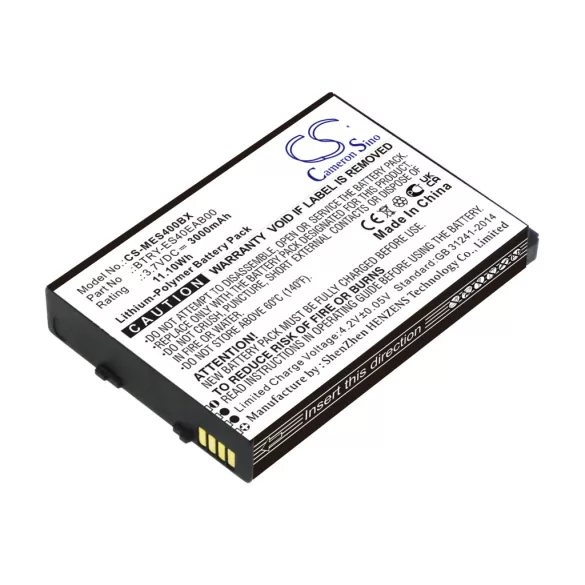 Utángyártott Symbol Vonalkód szkenner Li-Polymer akkumulátor 3.7V 3000mAh BTRY-ES40EAB00, 82-118523-01 - CameronSino