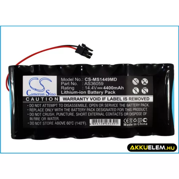 Utángyártott Drager Orvosi Li-ion akkumulátor 14.4V 4400mAh - CameronSino