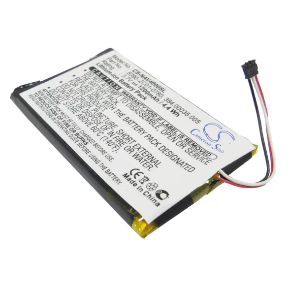 Utángyártott Navigon GPS Li-Polymer akkumulátor 3.7V 1200mAh 8390-ZC01-0780, 384.00035.005 - CameronSino