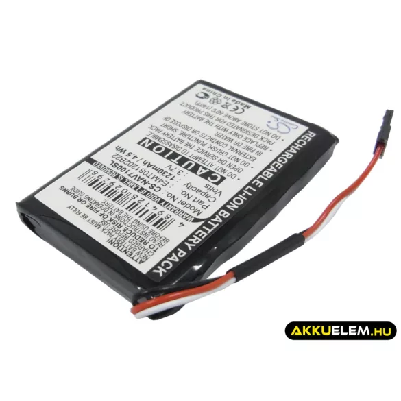 Utángyártott Navman GPS Li-Polymer akkumulátor 3.7V 1230mAh BP/LP1230/11/A0001U, BP/LP1200/11/B0001 MX - CameronSino