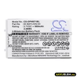 Utángyártott Opticon Vonalkód szkenner Li-ion akkumulátor 3.7V 800mAh 02-BATLION-03, 11267 - CameronSino