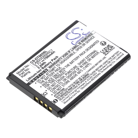 Utángyártott T-Mobile mobil Li-ion akkumulátor 3.7V 700mAh CAB22D0000C1 - CameronSino
