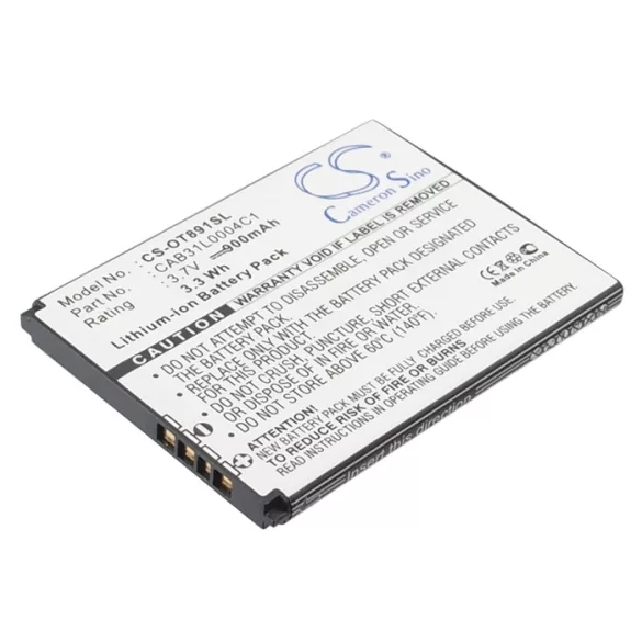 Utángyártott Vodafone mobil Li-ion akkumulátor 3.7V 900mAh - CameronSino