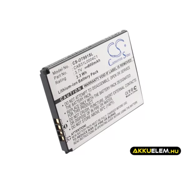 Utángyártott Vodafone mobil Li-ion akkumulátor 3.7V 900mAh - CameronSino