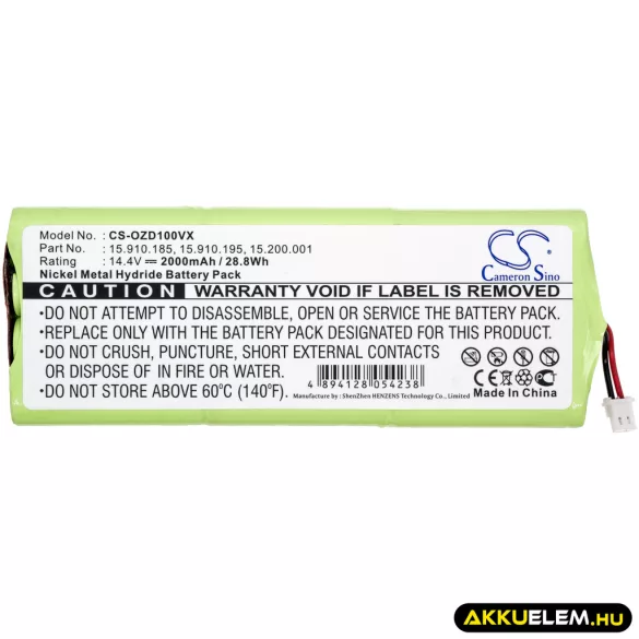 Utángyártott TOPAN Daru távirányító Ni-MH akkumulátor 14.4V 2000mAh - CameronSino