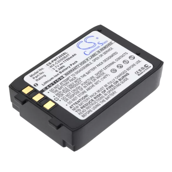 Utángyártott Panasonic Vezeték nélküli fejhallgató Li-ion akkumulátor 3.7V 1700mAh WX-C2050BAT, 2050BAT - CameronSino