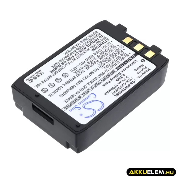 Utángyártott Panasonic Vezeték nélküli fejhallgató Li-ion akkumulátor 3.7V 1700mAh WX-C2050BAT, 2050BAT - CameronSino