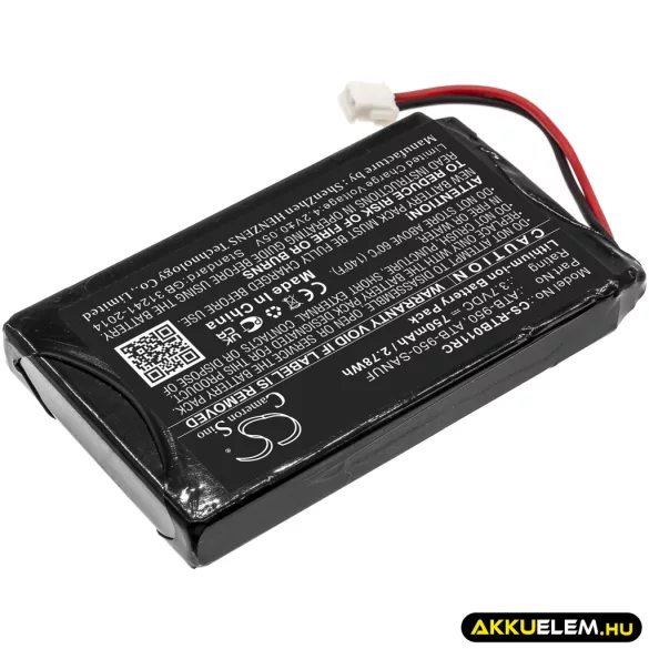 Utángyártott RTI Távirányító Li-ion akkumulátor 3.7V 750mAh ATB-950, ATB-950-SANUF - CameronSino