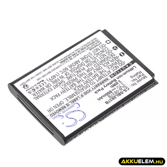 Utángyártott Samsung Kamera Li-ion akkumulátor 3.7V 800mAh SLB-0837B, SLB-0837(B) - CameronSino