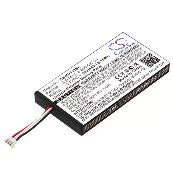 Utángyártott Sony Játékkonzol Li-Polymer akkumulátor 3.7V 850mAh LIP1412, 4-000-597-01 - CameronSino