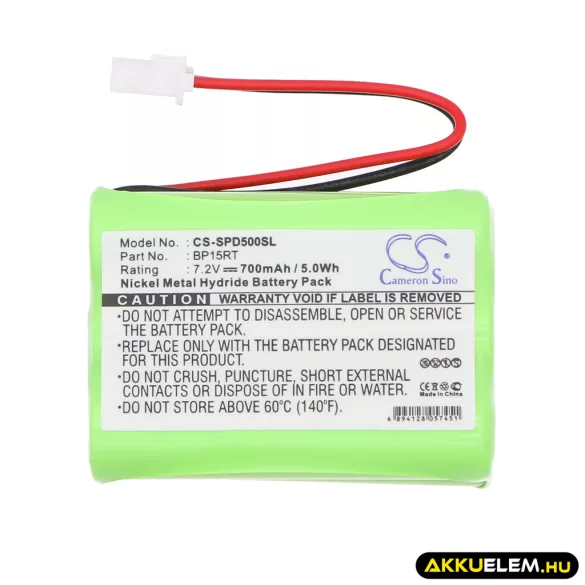 Utángyártott Dogtra Kutyanyakörv Ni-MH akkumulátor 7.2V 700mAh BP15RT, BP15 - CameronSino