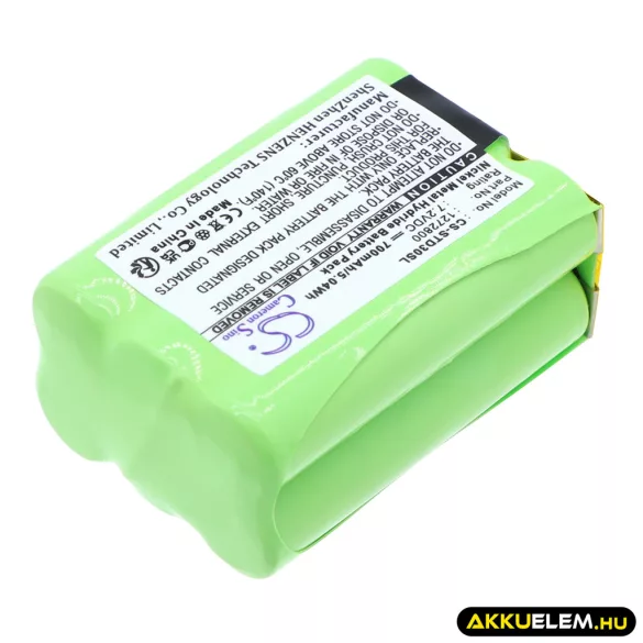Utángyártott Tri-Tronics Kutyanyakörv Ni-MH akkumulátor 7.2V 700mAh 1272800, 1281100 Rev.B - CameronSino