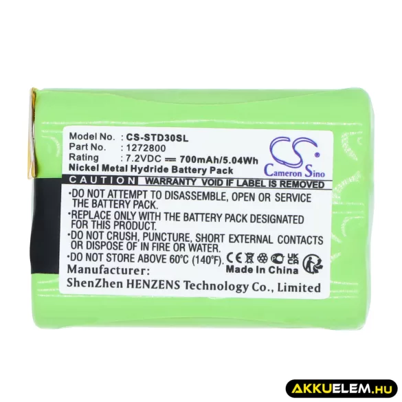 Utángyártott Tri-Tronics Kutyanyakörv Ni-MH akkumulátor 7.2V 700mAh 1272800, 1281100 Rev.B - CameronSino
