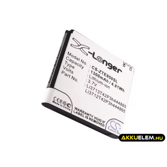 Utángyártott SoftBank mobil Li-ion akkumulátor 3.7V 1300mAh Li3713T42P3h444865, Li3712T42P3h444865 - CameronSino