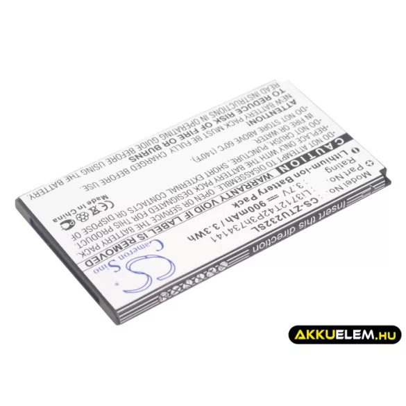 Utángyártott ZTE mobil Li-ion akkumulátor 3.7V 900mAh Li3712T42P3h734141 - CameronSino