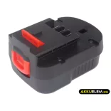 Utángyártott Black & Decker szerszámgép Ni-MH akkumulátor 12V 2000mAh A12, A12-XJ - CameronSino