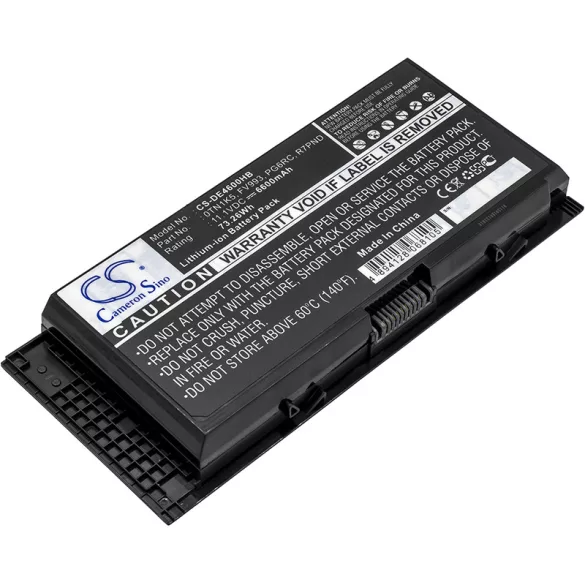 Utángyártott Dell laptop Li-ion akkumulátor 11.1V 6600mAh 0TN1K5, FV993 - CameronSino