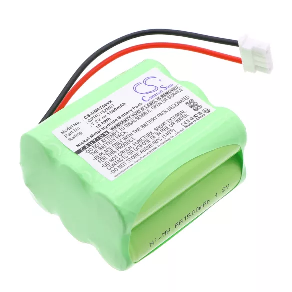 Utángyártott Mint porszívó Ni-MH akkumulátor 7.2V 1500mAh GPHC152M07 - CameronSino
