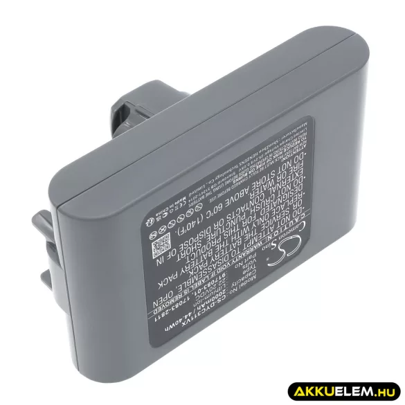Utángyártott Dyson porszívó Li-ion akkumulátor 22.2V 2000mAh 17083-2811, 18172-01-04 - CameronSino
