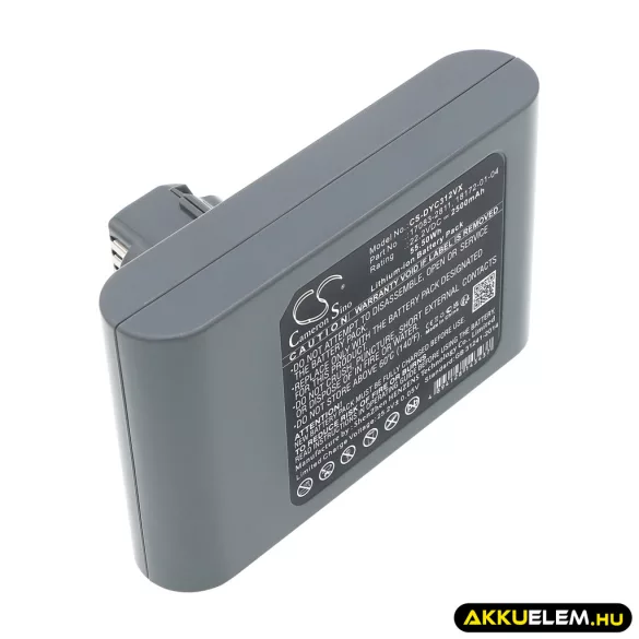 Utángyártott Dyson porszívó Li-ion akkumulátor 22.2V 2500mAh 17083-2811, 18172-01-04 - CameronSino