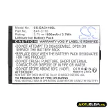 Utángyártott Emporia mobil Li-ion akkumulátor 3.7V 1000mAh BAT-C110 - CameronSino