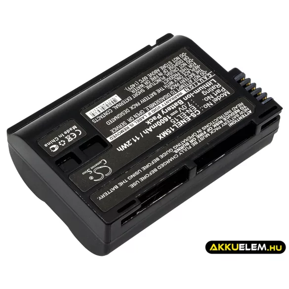 Utángyártott NiKon Kamera Li-ion akkumulátor 7V 1600mAh EN-EL15, EN-EL15A - CameronSino