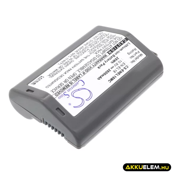Utángyártott NiKon Kamera Li-ion akkumulátor 10.8V 2600mAh EN-EL18, EN-EL18a - CameronSino