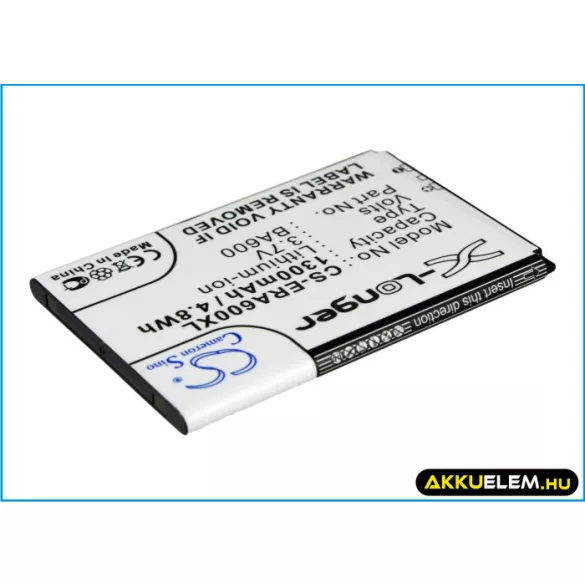 Utángyártott Sony Ericsson mobil Li-ion akkumulátor 3.7V 1300mAh BA600 - CameronSino