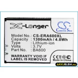 Utángyártott Sony Ericsson mobil Li-ion akkumulátor 3.7V 1300mAh BA600 - CameronSino