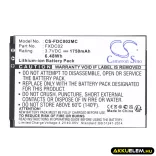 Utángyártott Drift Kamera Li-ion akkumulátor 3.7V 1750mAh FXDC02, 72-011-00 - CameronSino